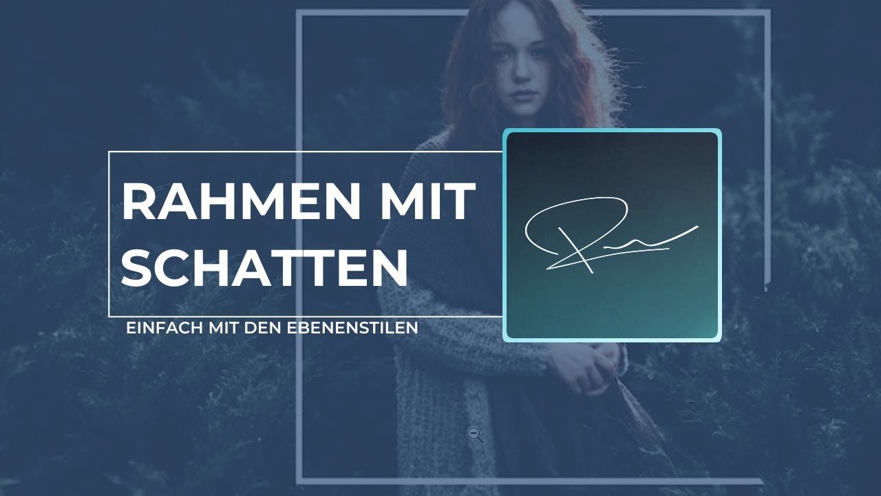 ganz einfach einen Rahmen mit Schatten in #Photoshop erstellen