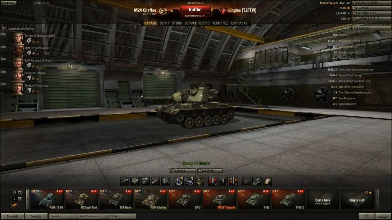 World of Tanks - M24 Chaffee Tier 5 Light Tank - The Scrappy Doo Tank