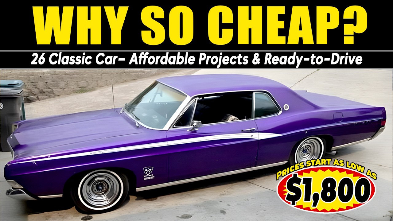 Must Sell Now! 26 Classic Cars Owners Are Letting Go Cheap!