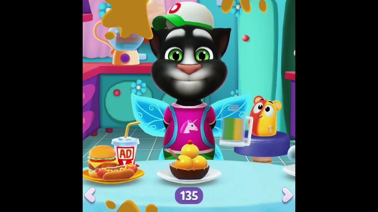 সুস্বাদু খাবার খাচ্ছে টম | 😋  Talking tom eating food |  #talkingtom 