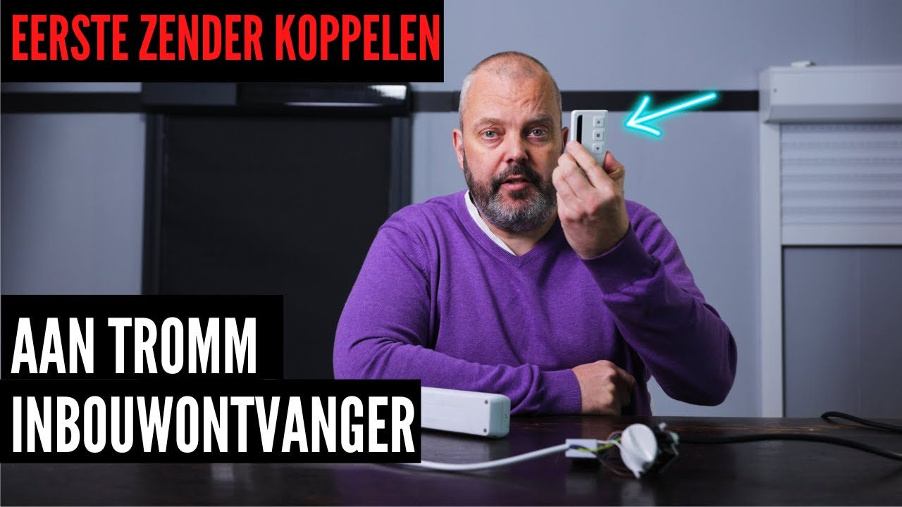 Zo koppel je de eerste afstandsbediening aan de Tromm inbouwontvanger