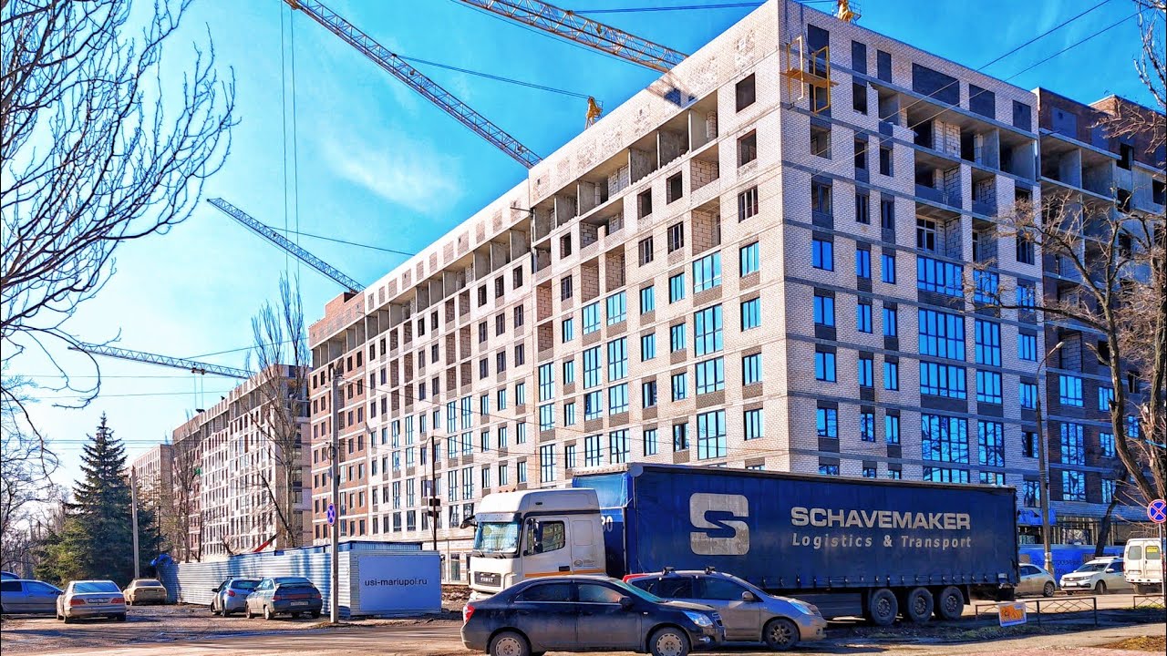 МАРИУПОЛЬ Высокий уровень Строительства Расширение границ🏢Ремонт и Жизнь Сегодня