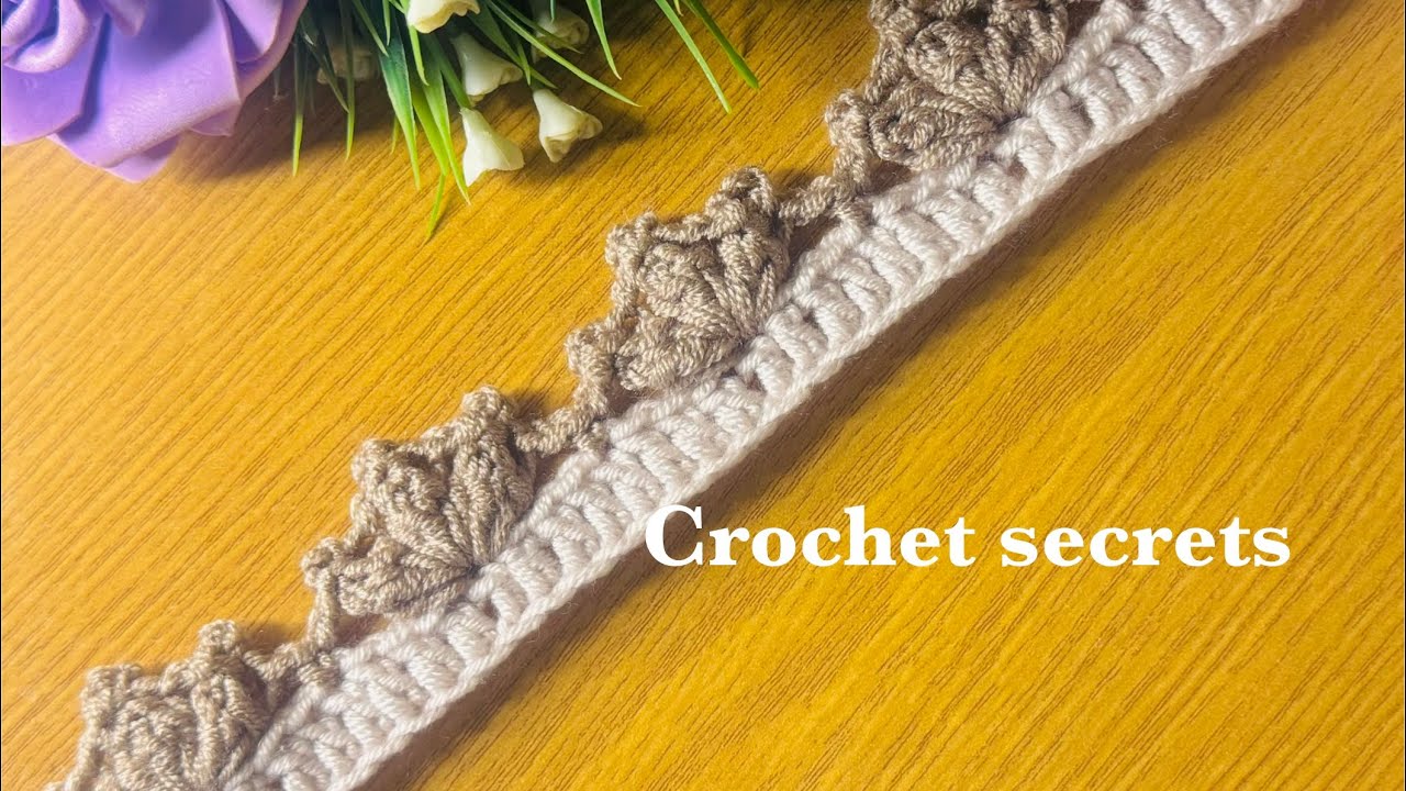 	Fast & Easy One-Row Crochet Border Pattern