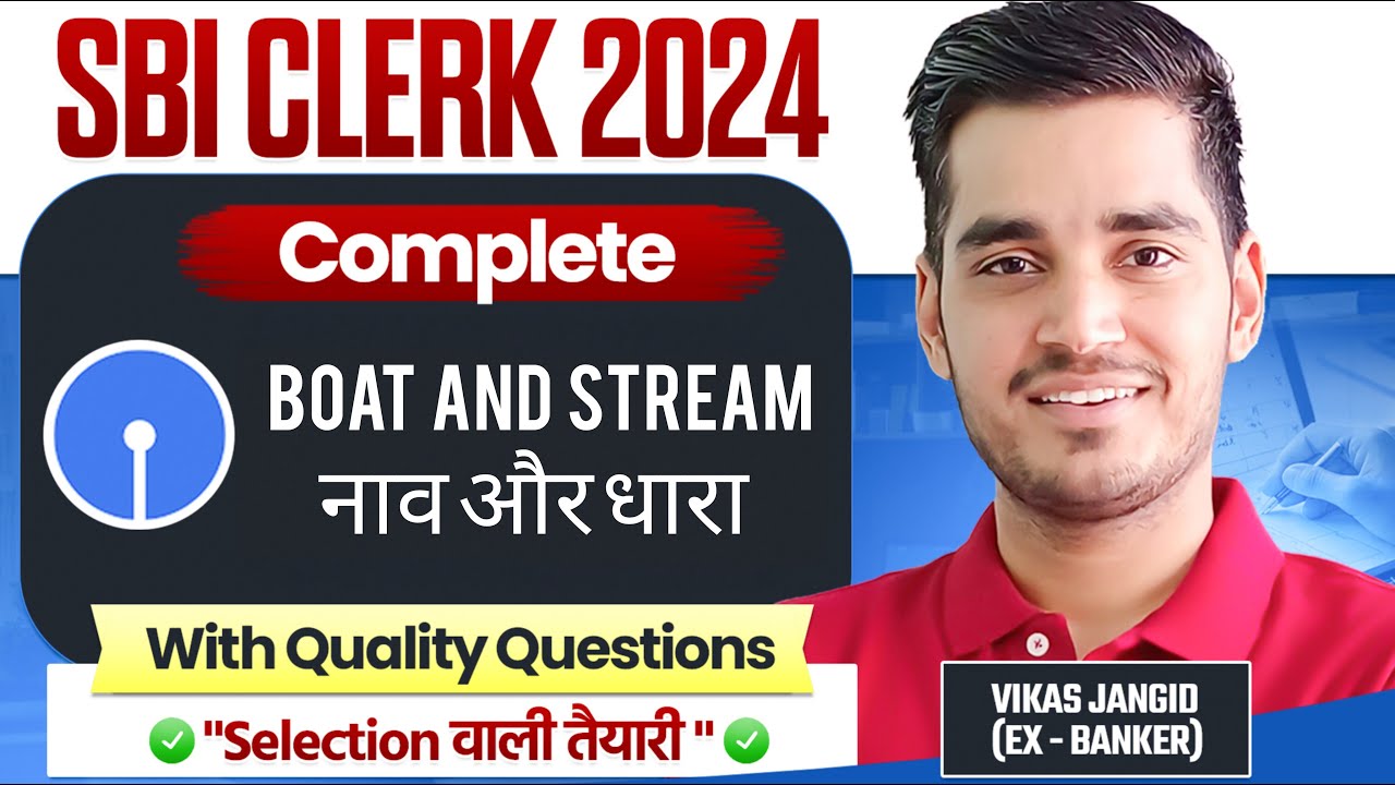 Master Boat and stream for SBI Clerk 2024!