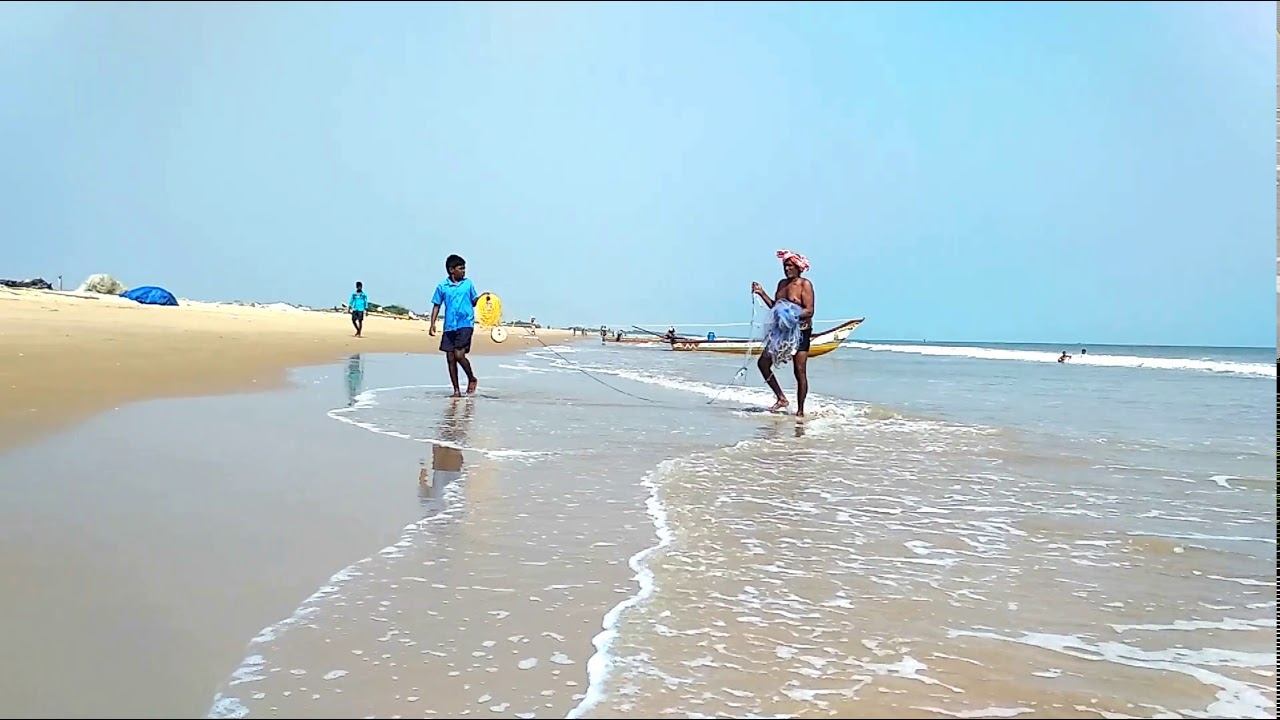 Amazing view of Ethamukkala Beach - Prakasam district.