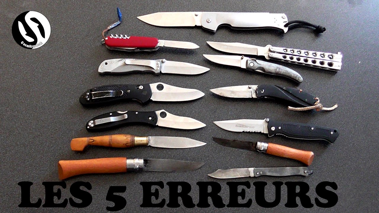 Choisir un couteau pliant: 5 erreurs &agrave; &eacute;viter! - cosmikvratch