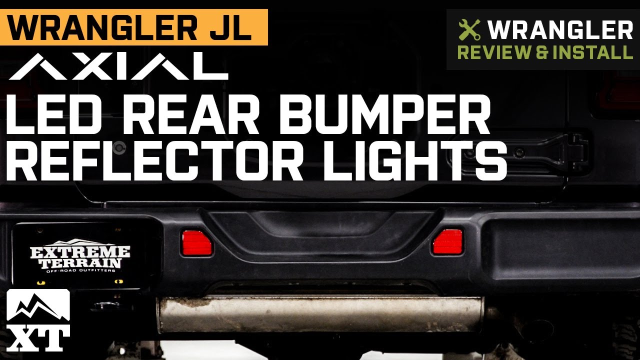 Jeep Wrangler JL Axial LED Rear Bumper Reflector Lights Review & Install
