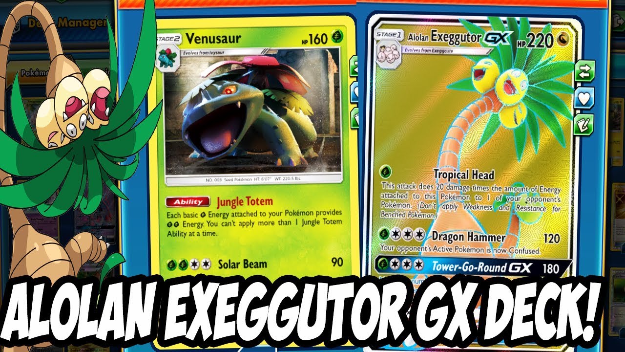 Alolan Exeggutor GX/Venusaur Deck EPIC Game Against Gardevoir/Sylveon! Crazy Battle PTCGO