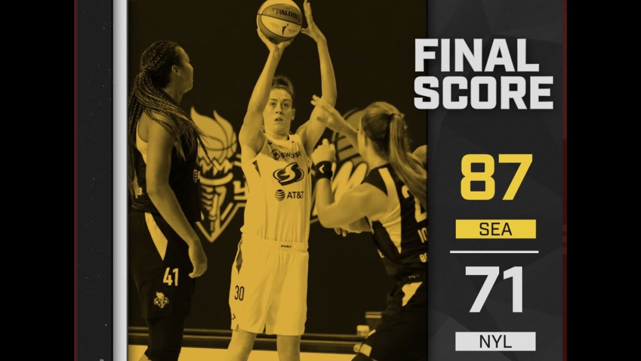 WNBA Seattle Storm  vs  New York Liberty 87-71 highlights July 25, 2020