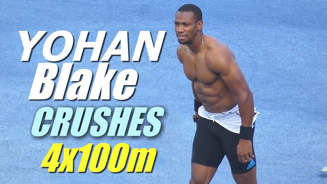 Yohan BLAKE RUNS DOWN the field to WIN the Men 4x100m FINAL | Gibson McCook Relays 2023