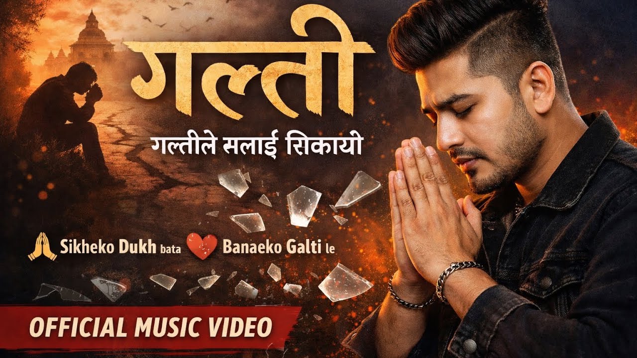 GALTI | Nepali Emotional Lyrics Video 