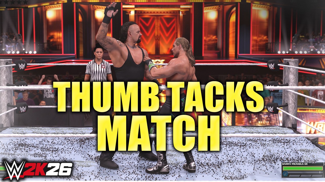 I Created the Most BRUTAL Thumbtacks Match Ever In WWE 2K26!!