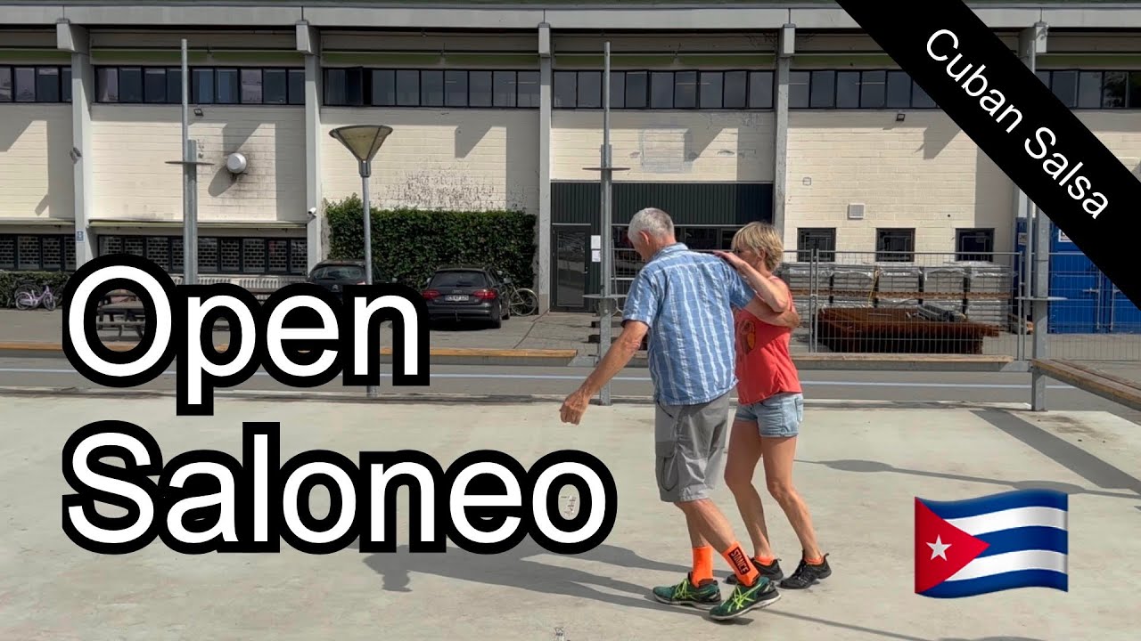 26. Saloneo. Open Saloneo Walk. Cuban Salsa. Rueda de Casino. Social basic figure.