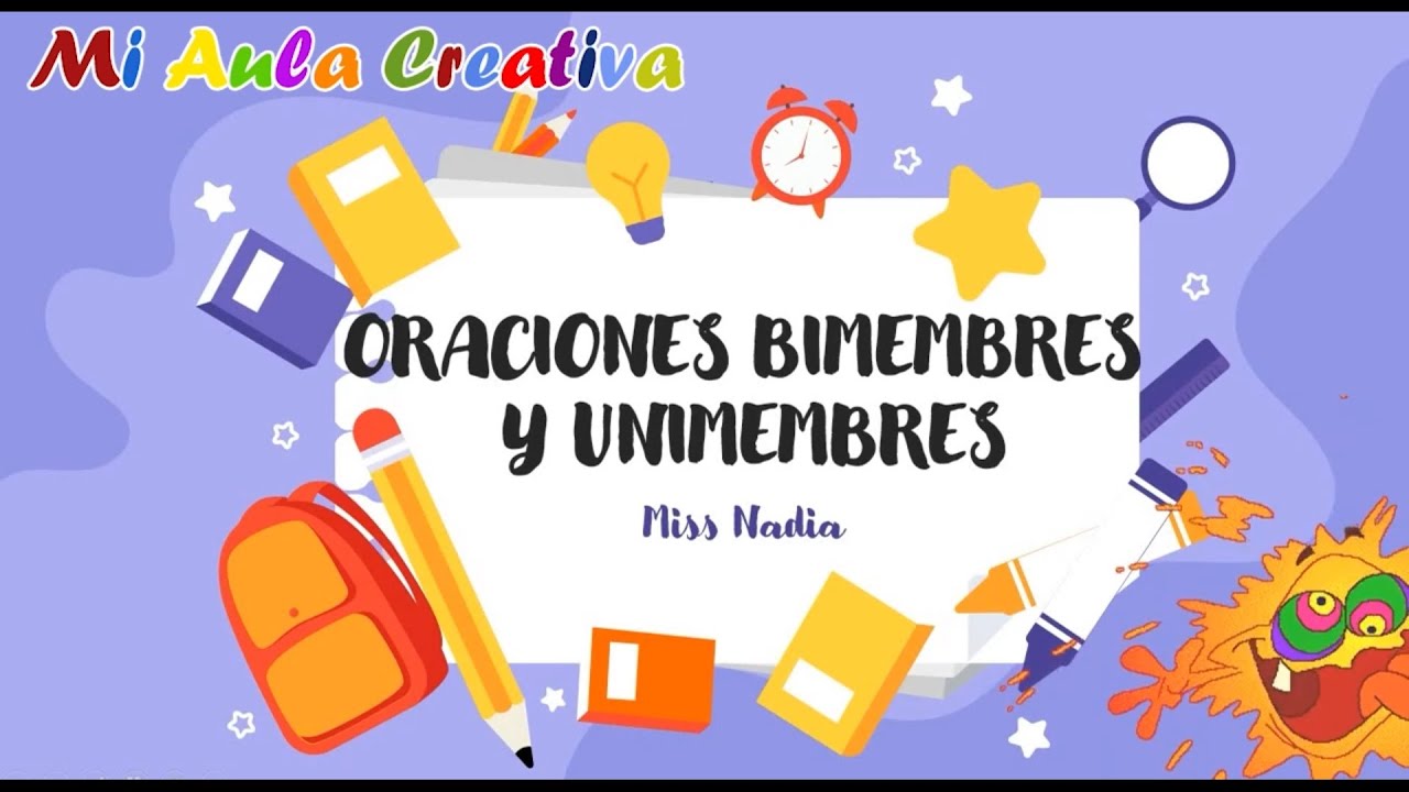 Oración Bimembre y Unimembre | Concepto y Ejemplos