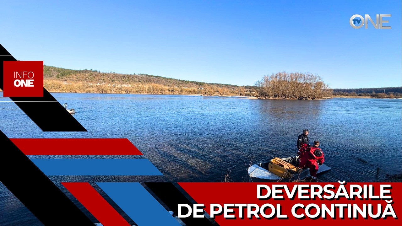 INFO ONE – Deversările de petrol pe râul Nistru din direcția Ucrainei continuă