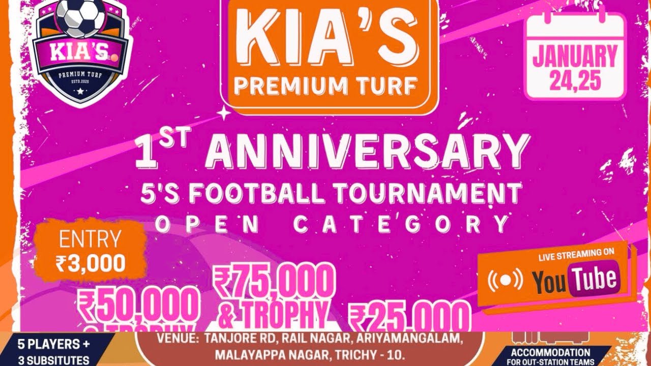 ROUND 1|TRICHY JOSEPH VSFAKE MADRID | KIA'S - 5'S FOOTBALL TOURNAMENT 2026