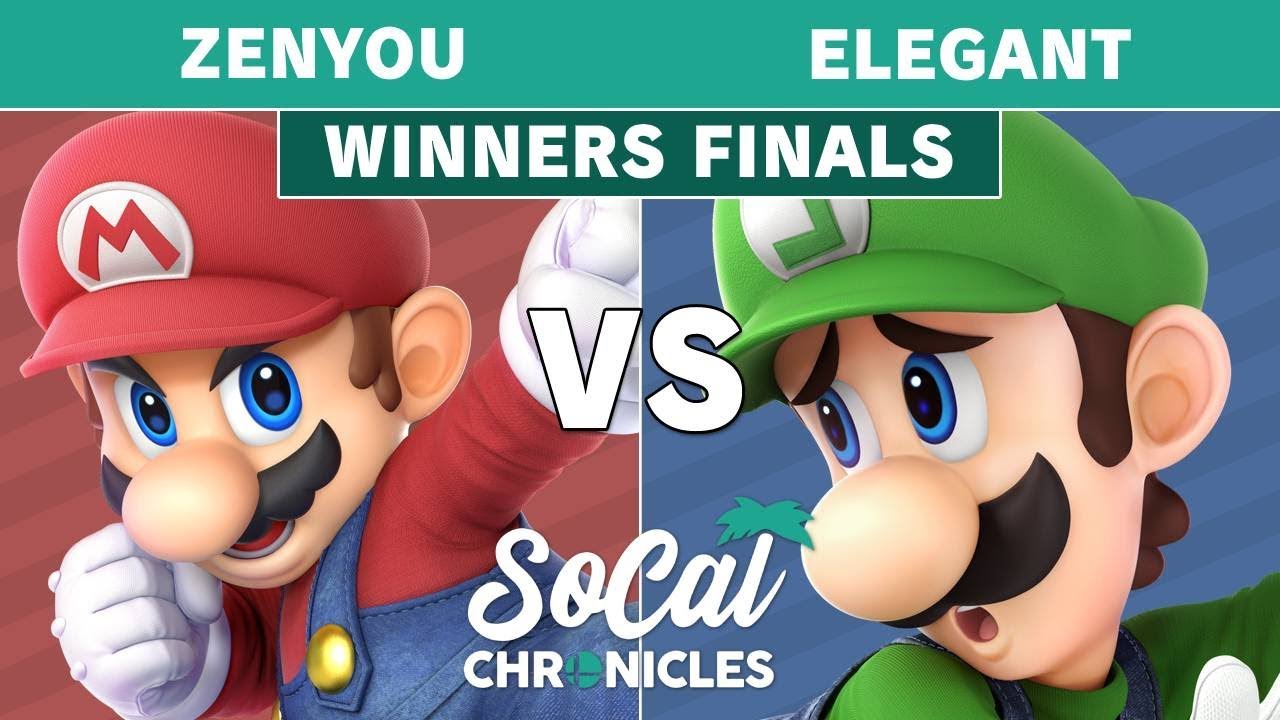 Socal Chronicles 2020 - Zenyou (Mario) Vs NVR | Elegant (Luigi) Winners Finals - Smash Ultimate