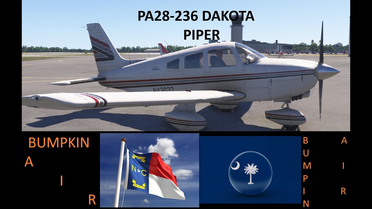 PA28-236 Dakota flight.  KFAY Fayetteville Rgnl/Grannis Field NC, to Ksms Sumter SC.
