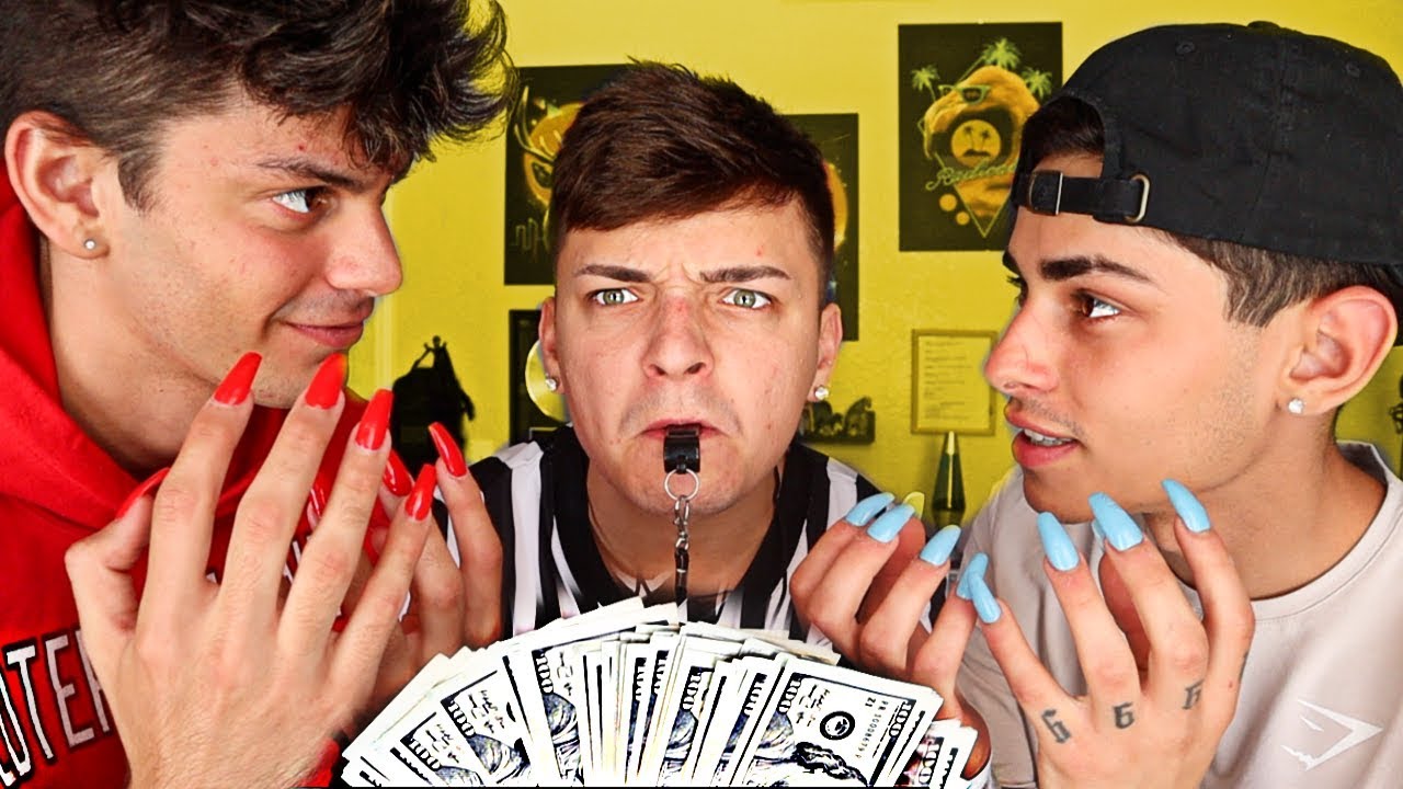 Last One Wearing ACRYLIC NAILS Wins $10,000 - CHALLENGE
