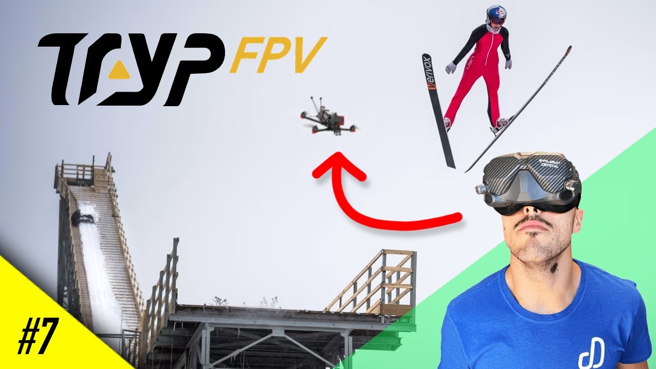 Grabando esquiadores en los alpes | Tryp FPV