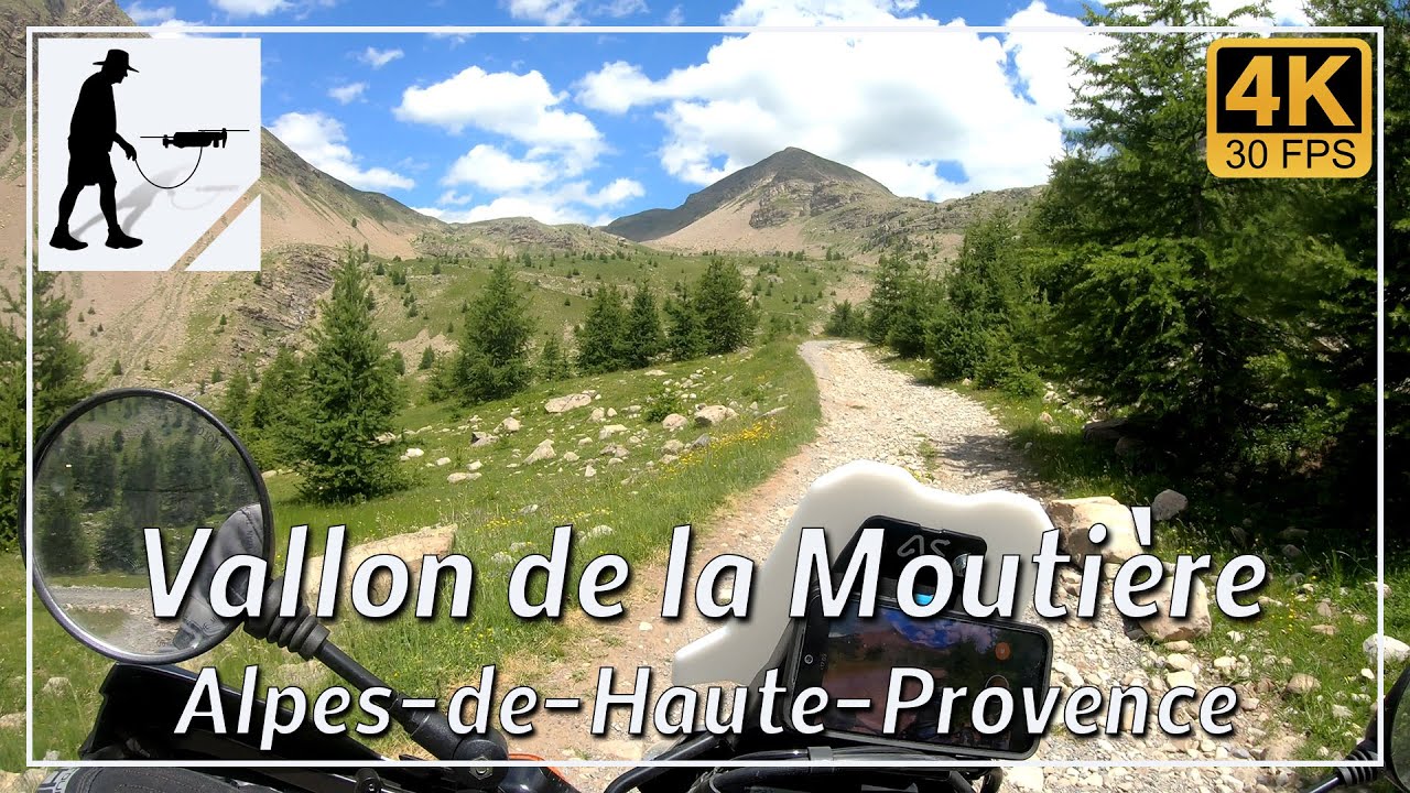 Vallon de la Moutière, Provence-Alpes-Côte d'Azur, France - by motorcycle and drone