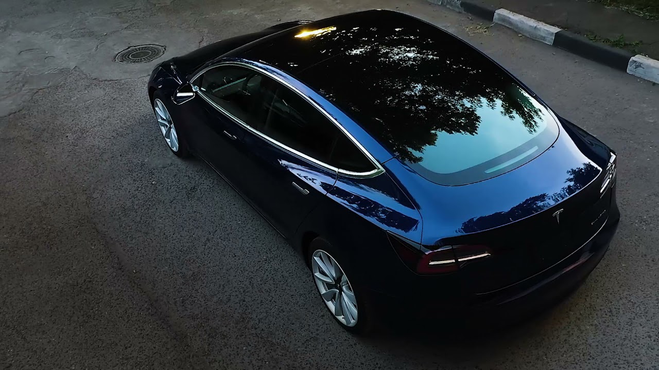 TESLA MODEL 3 PERFORMANCE DUAL MOTOR- ЗАСНЯЛИ ДАЖЕ С ДРОНА📽