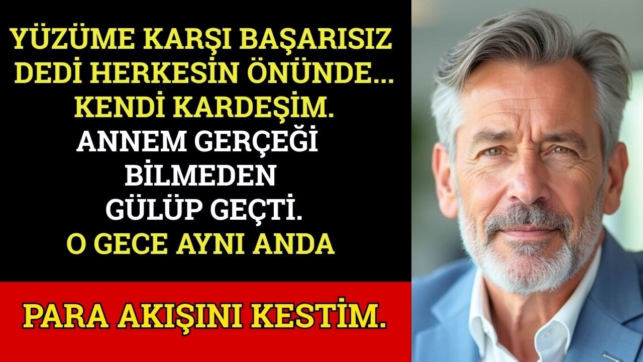Kardeşim Herkesin Önünde Bana Başarısız Dedi… Annem Güldü Ama Onun Hayatını Ben Finanse Ediyordum