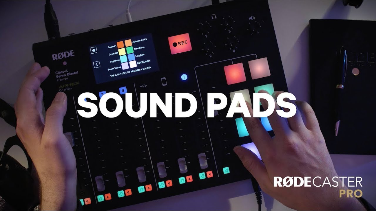 R&Oslash;DECaster Pro Features - Sound Pads