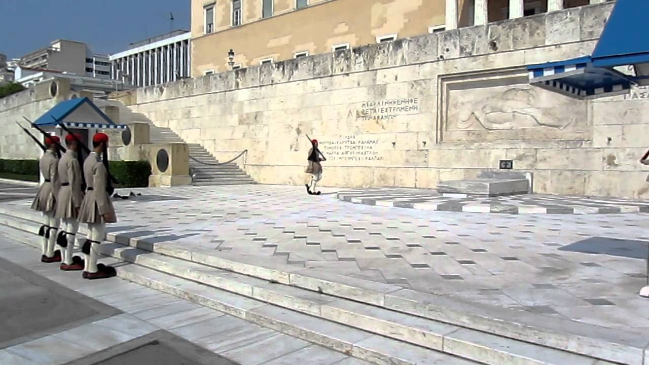 Changing the guards at Sintagma Square-Athens