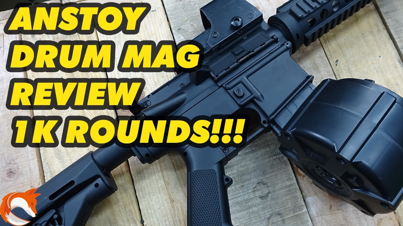 REVIEW: Drum Mag M4A1-V8 Gel Blaster Anstoy OMG!!!