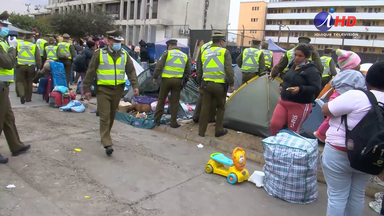 Inmigrantes de Plaza Brasil no fueron reubicados tras el complejo desalojo (24.09.2021)