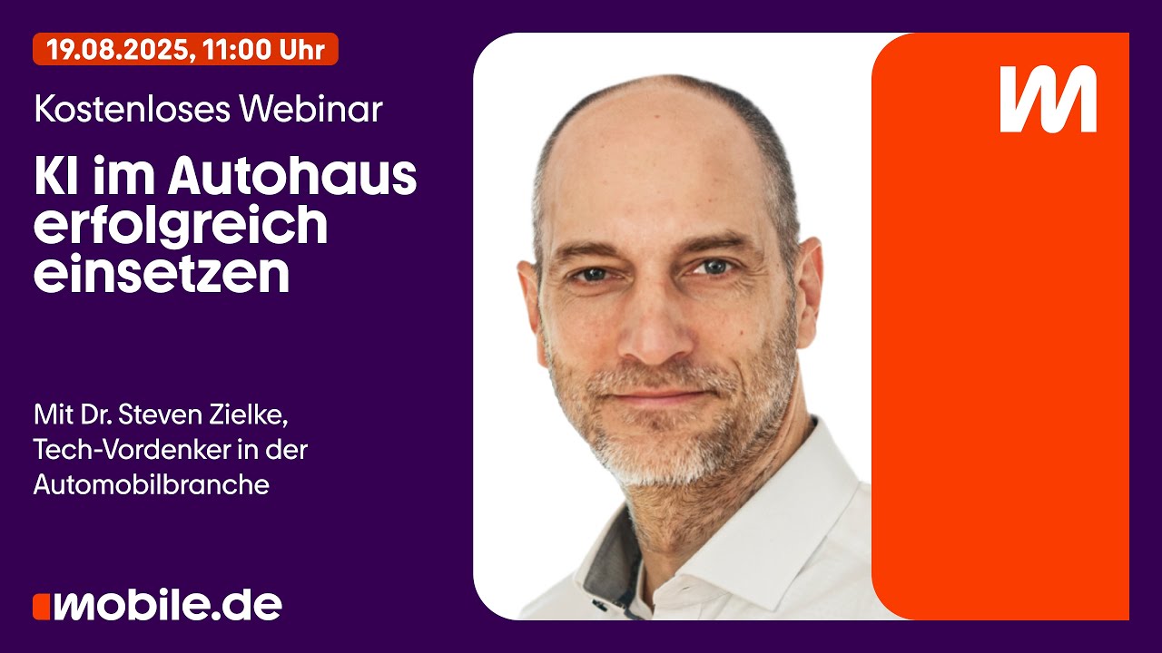 Live Webinar - KI im Autohaus erfolgreich einsetzen