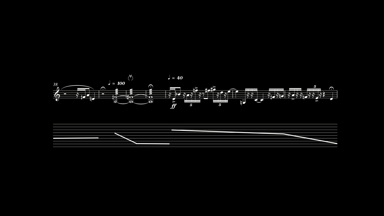 A little piece for violin and live electronics [ w/ score ]