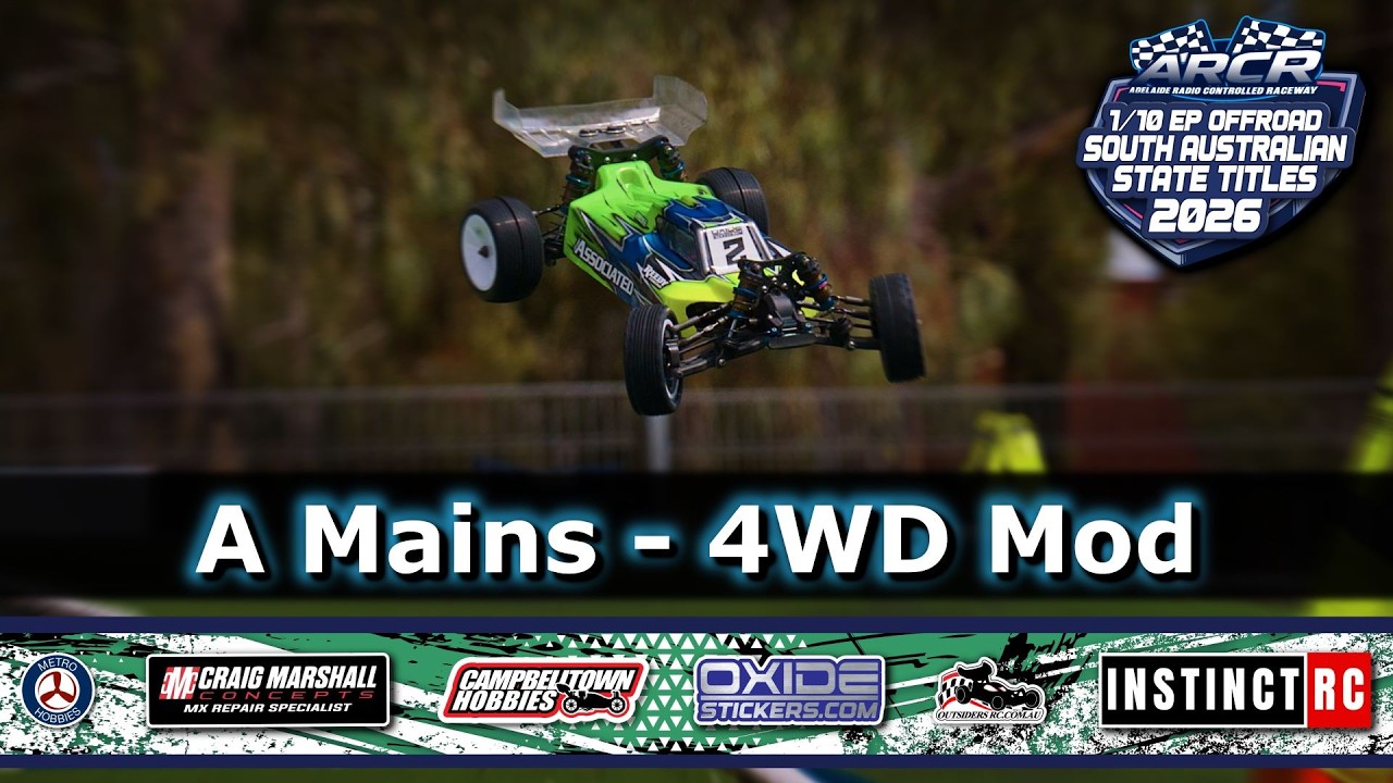 NO MISTAKES ALLOWED | A Mains - 4WD Mod - 2026 RCRA 10th Offroad SA State Titles