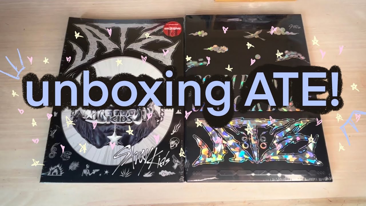 unboxing stray kids ATE - 2 versions