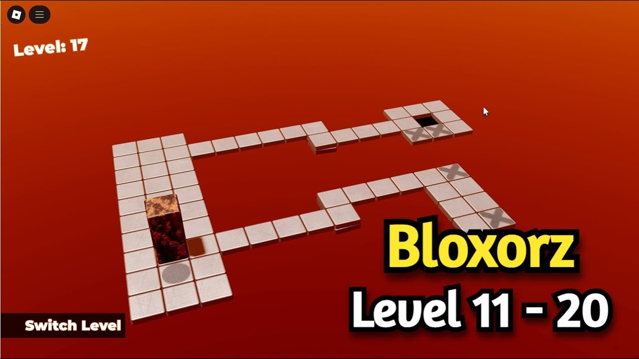 Roblox BLOXORZ Walkthrough [Level 11 to 20]