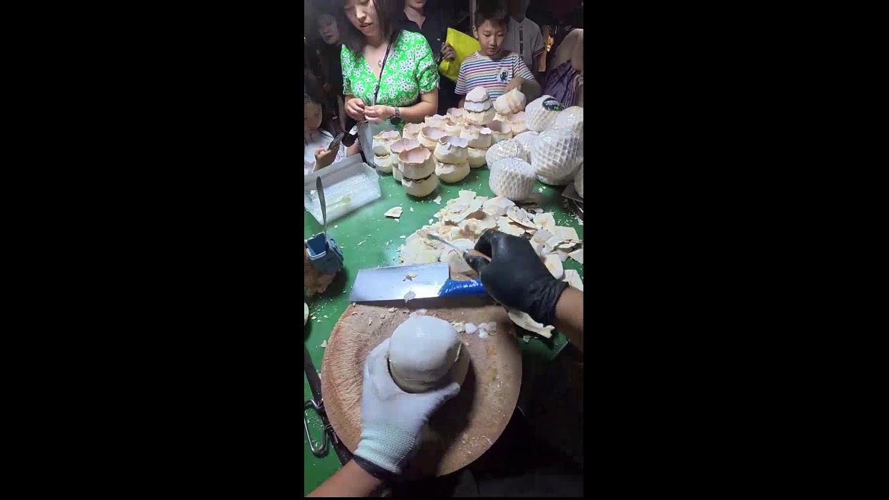 Uncut POV | Coconut Shell Peeling & Whole Fruit Sales | Real-Time Vendor Rhythm