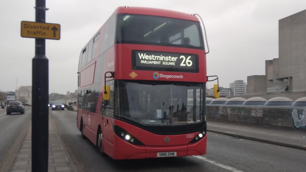 SLN - ADL E400H City - 12507e - SN16OHW - on Route 26 - Diverted at Waterloo Bridge - 15/03/2026
