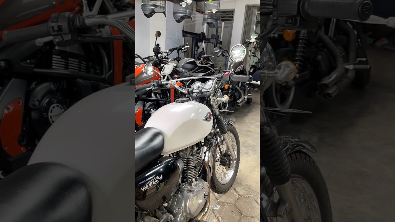 Tweaks on Kawasaki W175 Custom #kawasakiw175 #w175 #w175tr #kawasakiindonesia #custom