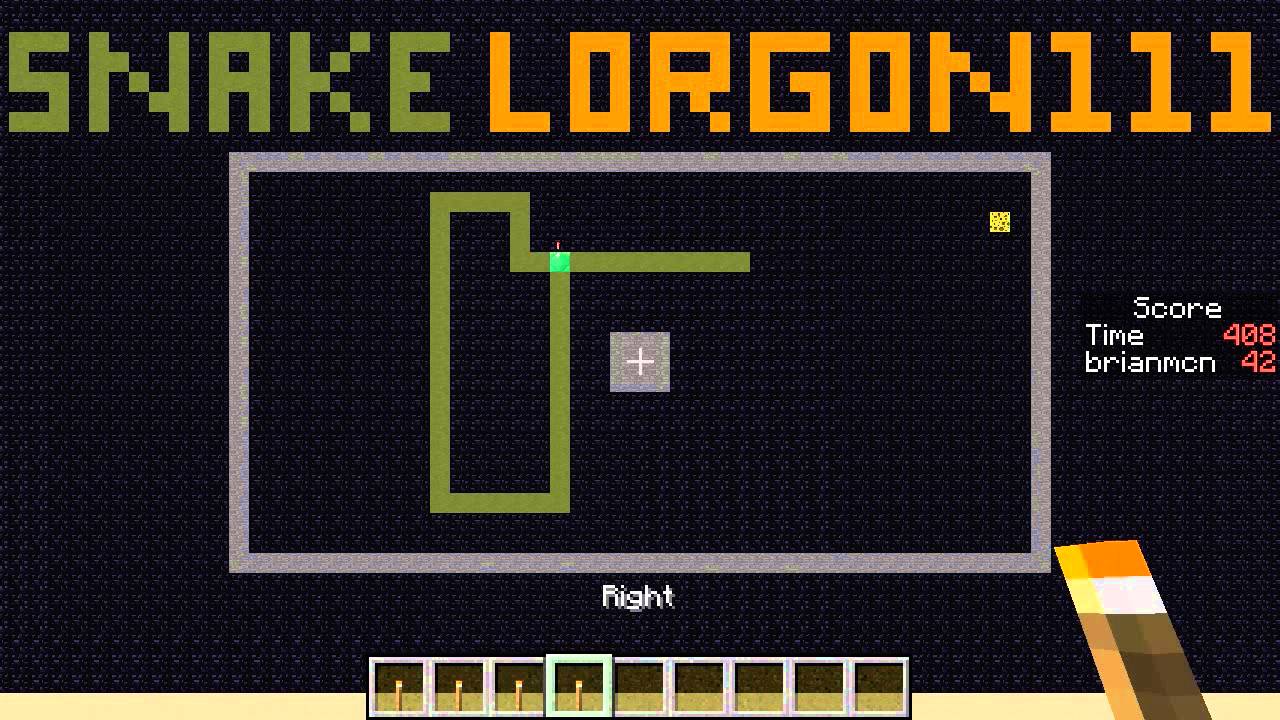 MINECRAFT Snake Game by Lorgon111