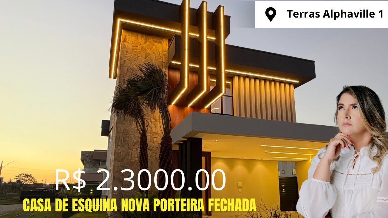 Casa Esquina Novinha no Terras Alphaville | Projetada e Mobiliada 