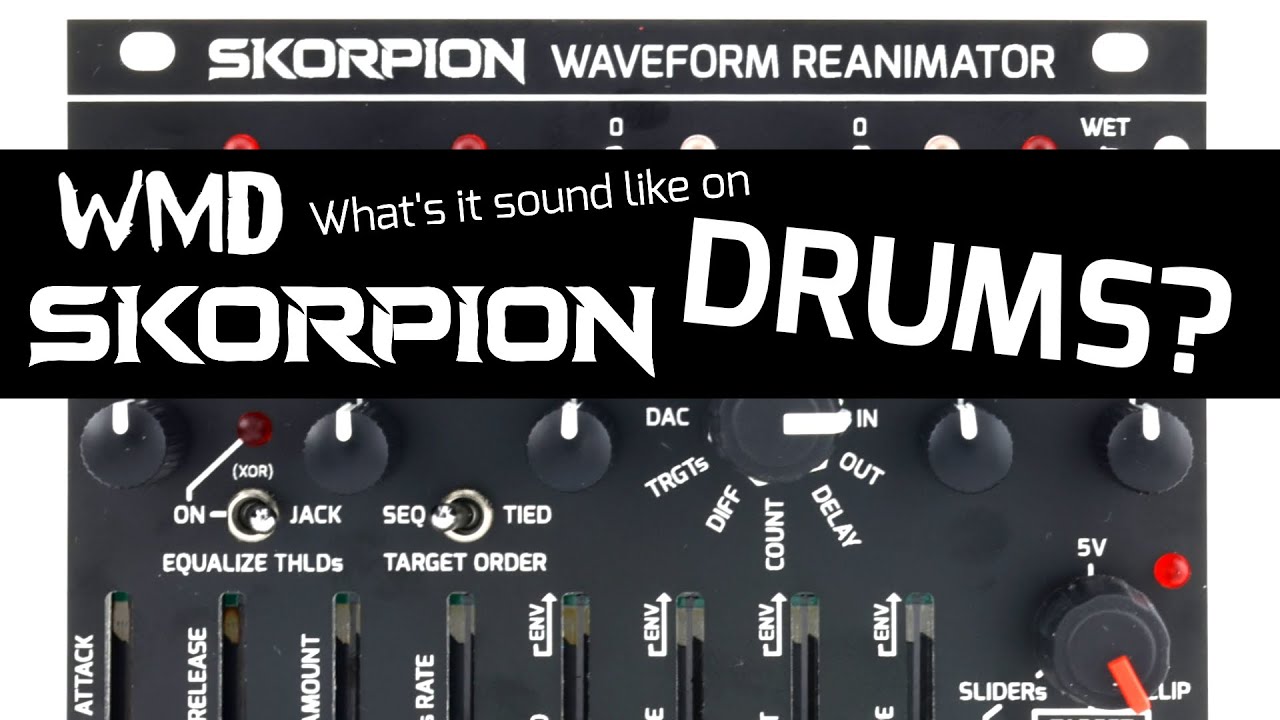 WMD Skorpion - Demo with DRUMS as the input source