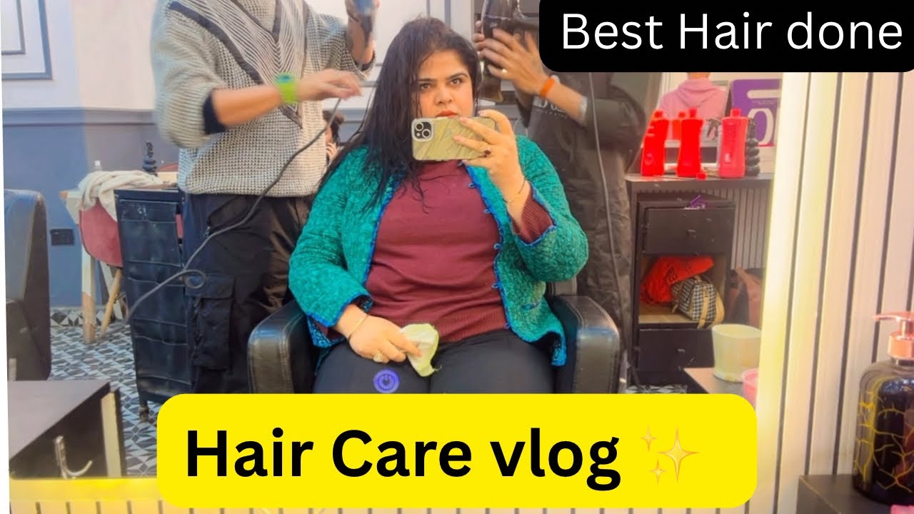 Hair Care in Salon ✨ | Smooth, Shiny Hair After Hair Spa #vlog #salon #hair #hairday #avlogaday 