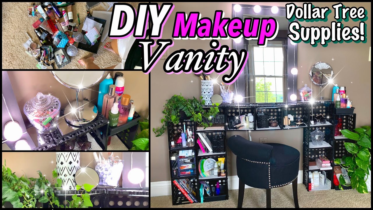 DIY Storage MAKEUP VANITY & Organization