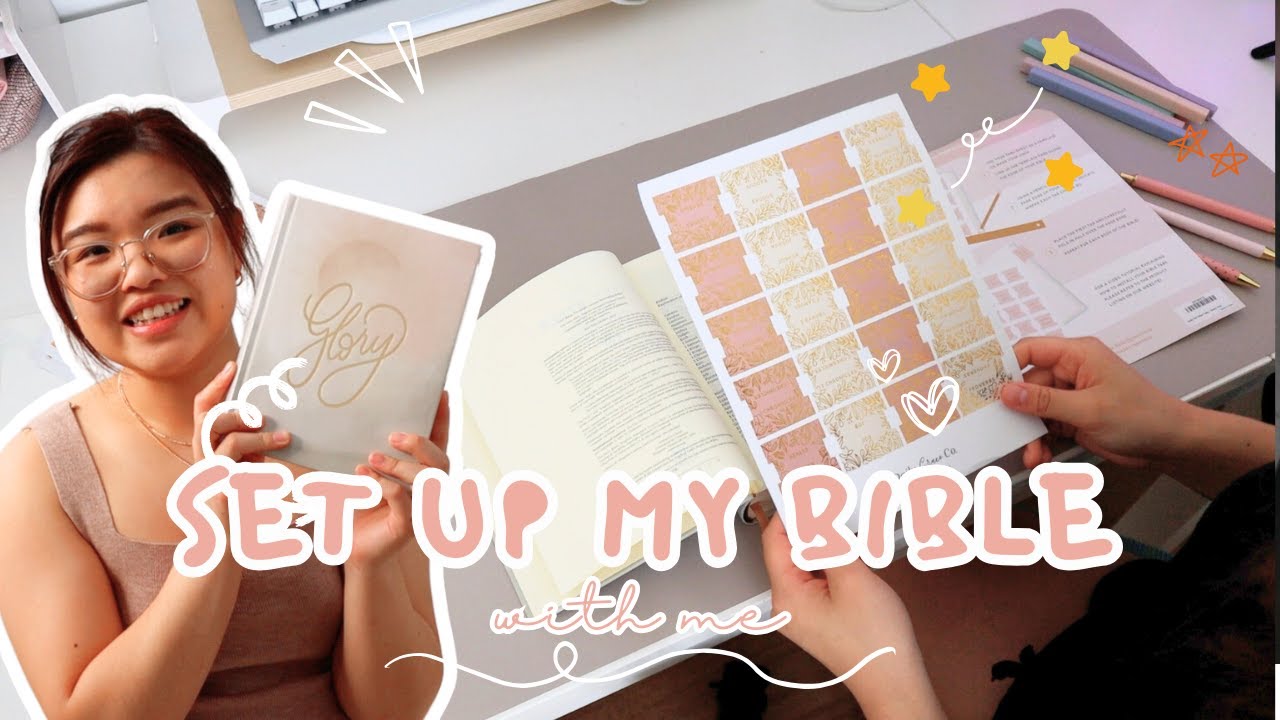 Setting up my Bible with me | Sharing my current Bible Reading Plan and Songs on my playlist