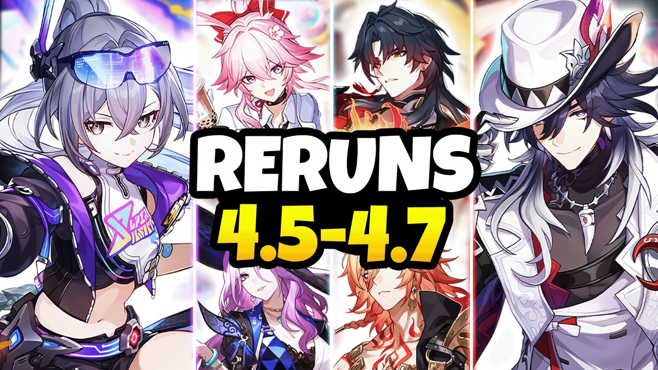NEW UPDATE! RERUN CHARACTER BANNER ROADMAP FOR 4.5-4.7 | SW 999, ASHVEIL, & MORE - Honkai Star Rail