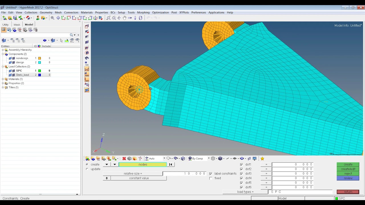 Learn Inertia Relief Analysis using OptiStruct