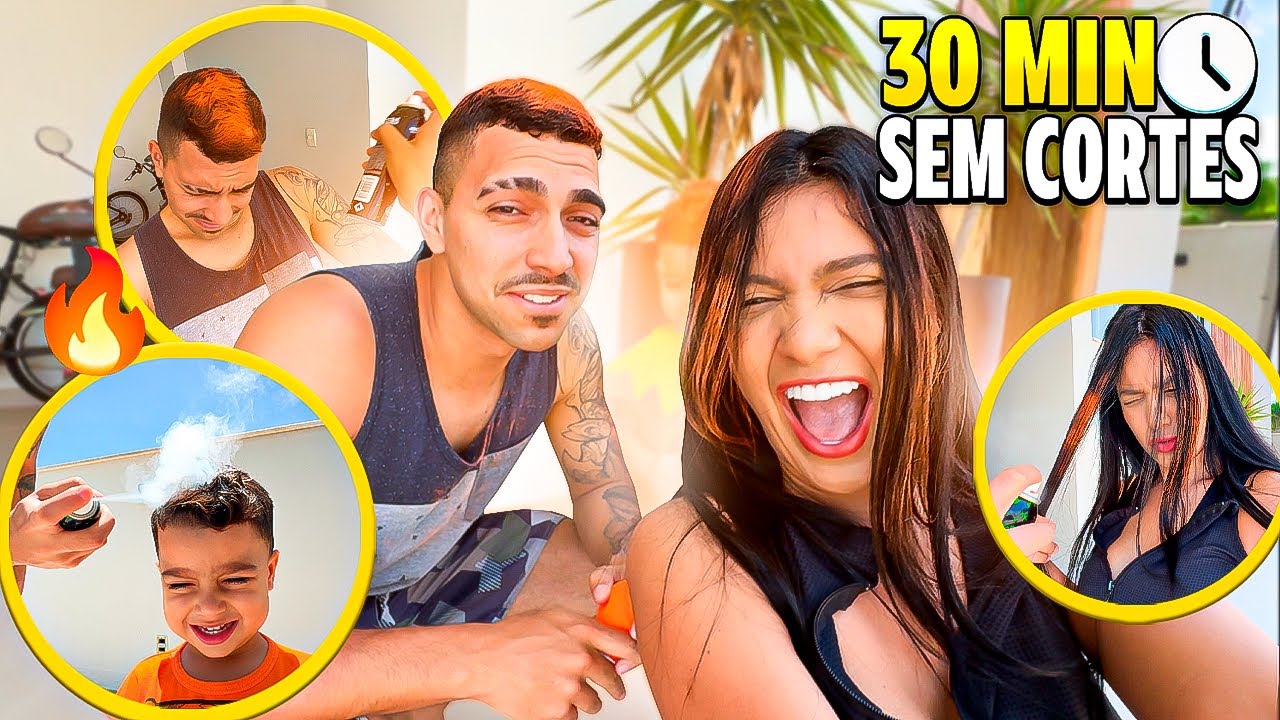 30 MINUTOS SEM CORTES!!! *PINTAMOS O CABELO* 🔥😱
