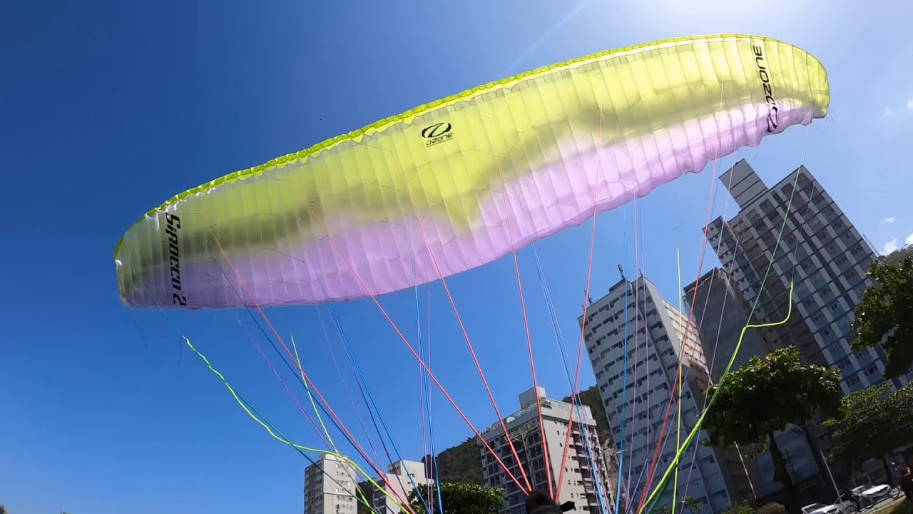 Voo de Paramotor - S&atilde;o Vicente ao Guaruj&aacute; - 2020