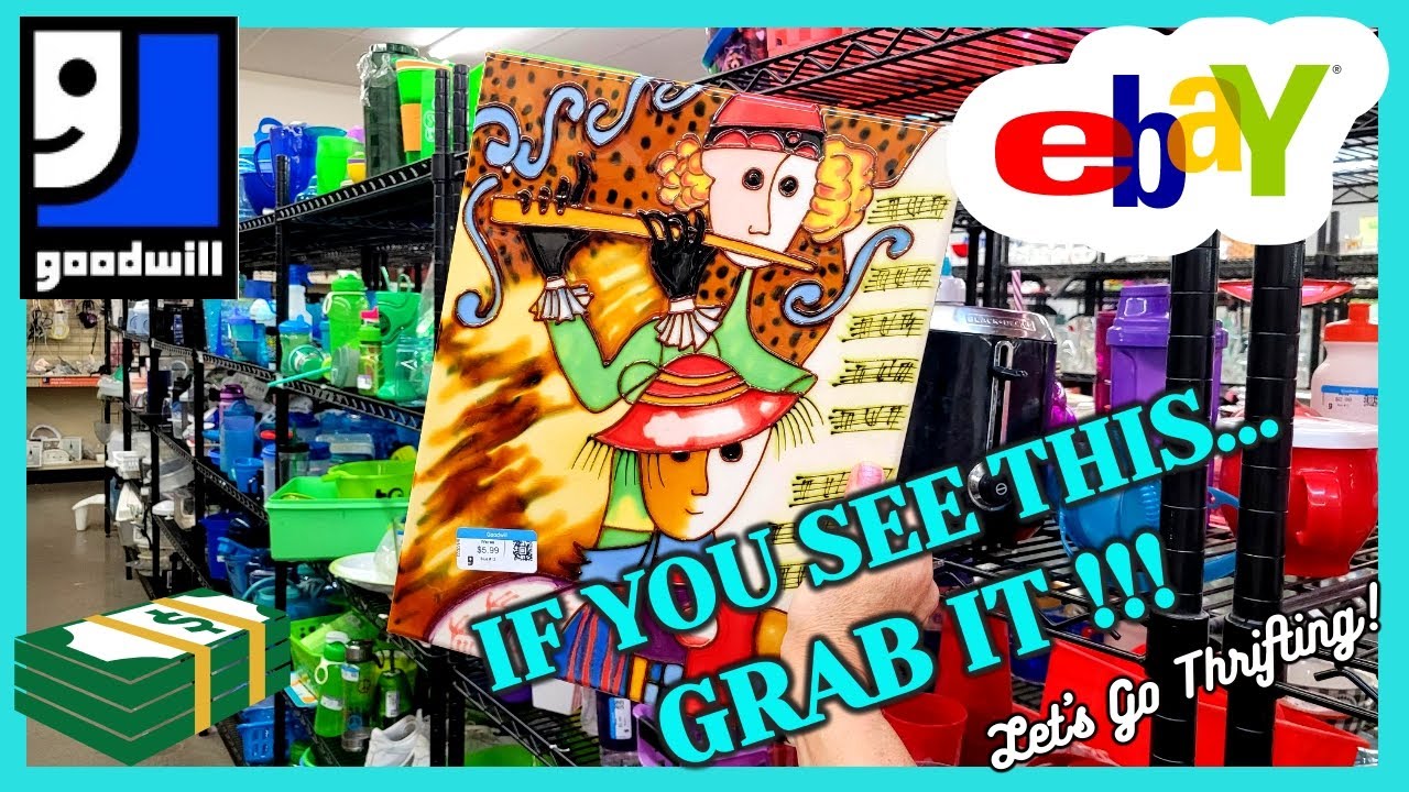 FOUND 3 ITEMS WORTH OVER $50 at GOODWILL! / He had a MASSIVE CRACK ... but WAIT! / THRIFT WITH ME